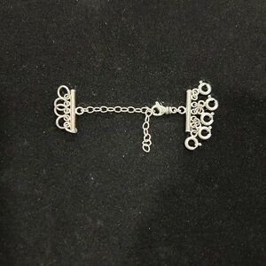 Sterling silver Layered necklace Clasp